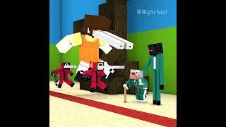 When Enderman Plays Squid Game Red Light Green Light |  Minecraft Animation #shorts