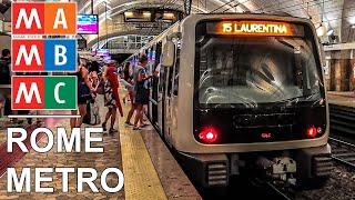  Rome Metro - All the Lines (A - B - C) - Metro di Roma - Tutte le Linee (4K) (2020)