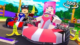 Will YOU WIN in 360 Mario Kart?! - Minecraft VR