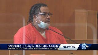 On trial: Grandfather accused of beating boy to death with hammer