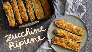 ZUCCHINE RIPIENE VEGAN | Cotte al forno | Ricetta facilissima