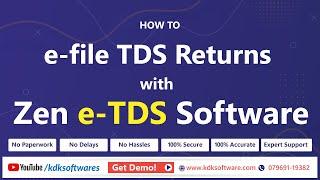 How to e-file TDS returns with Zen #TDS Software