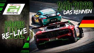 Ganzes Rennen | ADAC TotalEnergies 24h Nürburgring 2023 | Deutsch 