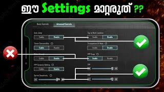 BGMI New Basic Advanced SETTINGS/CONTROLS Malayalam Guide @Totto3