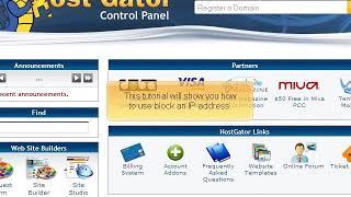 How to control who accesses your site by blocking IP addresses in cPanel