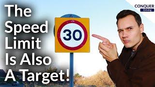 Why The Speed Limit Is Also A Target? Driving Test Great Britain