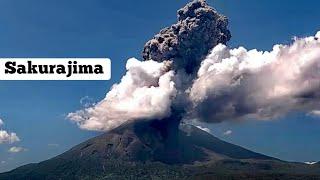 Huge Eruption Of Sakurajima Stratovolcano In Japan, Indo-Pacific Ring Of Fire