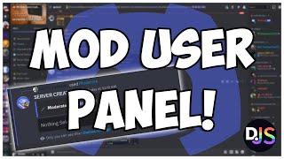 How to make a MODERATE USER PANEL for your discord bot! || Discord.js V14