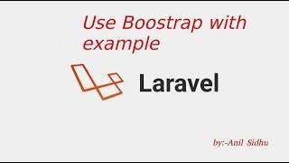 Laravel 5.8 tutorial - use Bootstrap