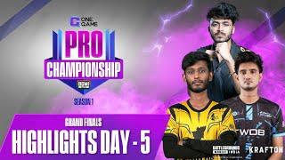 OneGame Pro Championship | Grand Finals Highlights | Day 5 | #bgmi