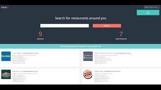 Online Restaurant Advertisement System - Java EE