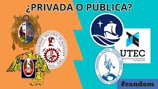 ¿Universidad privada o pública? La universidad privada con la que comparan a tu pública y viceversa