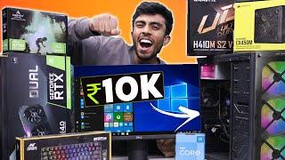 10,000/- Rs Super Gaming + Editing PC Build!With 4GB GPU! World's Cheapest PC Build 🪛Live Test