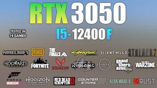 I5 12400F - RTX 3050 : Test in 19 Games - RTX 3050 Gaming