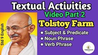 Textual Activities Part 2 /Tolstoy Farm / Std 9 English / by English Eduspot