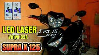 PASANG LAMPU LED LASER DI SUPRA X 125