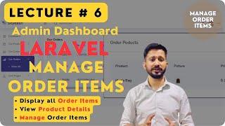 Laravel Admin Dashboard Complete Website| Order Items Management| Display Single Order Items