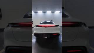 The new 2025 Porsche Taycan Redesign! $3K taillight option!  #porsche #luxurylifestyle #cars