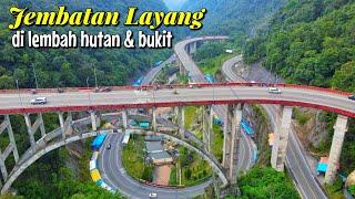 Jembatan Layang Terindah di Indonesia - Kelok 9 | Drone View