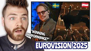 Austria  X Sweden  | LIVE | National Final Performance (& MV) | Eurovision 2025 | REACTION!