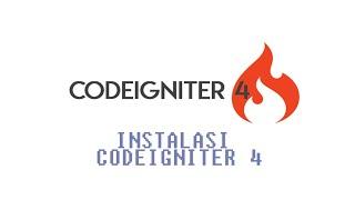 Instalasi CodeIgninter 4