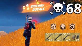 68 Elimination SATORU GOJO Solo Vs Squads Zero Build Gameplay WINS (NEW Fortnite Chapter 5 Season3)