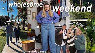 wholesome family weekend, mini sunday reset & jeans try on FAIL