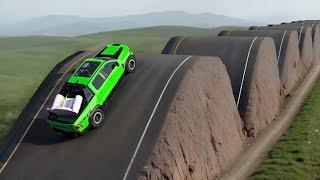 Cars vs Switchback Road Challenge #2 in BeamNG Drive!