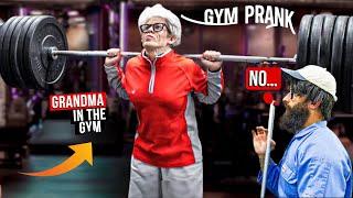 Master of Sports pretended to be a GRANDMOTHER in the GYM !Anatoly gym prank