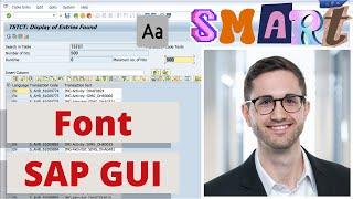 Font Settings in SAP GUI - Change font in SAP GUI easily