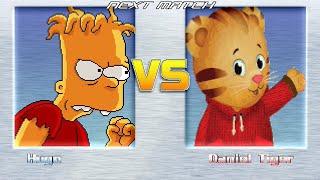 M.U.G.E.N BATTLES | Hugo Simpson vs Daniel Tiger | The Simpsons vs Daniel Tiger's Neighborhood