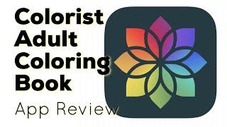 Colorist Adult Coloring Book App Review