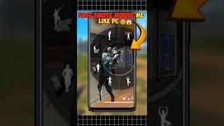 Mobile मे PC से Fast Emote  New Trick Mobile Me Fast Emote Kaise Kare #freefire #shorts