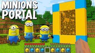 HOW TO BUILD MINION PORTAL in MINECRAFT ! Minions Minecraft GAMEPLAY Movie traps