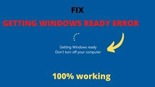 Getting windows ready don't turn off your computer [FIXED] 100% working