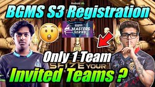 BGMS Lan Format  Only 1 Team ? Invited Teams  Explain