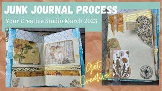 Junk Journal Layout plus Bonus Page featuring Your Creative Studio March 2023