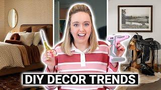 DIYing 2025 interior design trends *RENTER-FRIENDLY* 