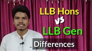 LLB hons vs LLB Gen Differences