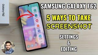 Samsung Galaxy F62 : 5 Ways To Take Screenshot | Methods, Settings & Editing