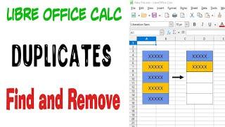 How to Find and Remove duplicate values - LibreOffice Calc | Quick & Simple