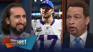 Josh Allen ‘is going to win MVP,' Should Saquon Barkley chase the record? | NFL | FIRST THINGS FIRST