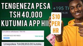 Tengeneza Pesa Hadi Tsh 40,000 Kwa Siku Tumia App hii.