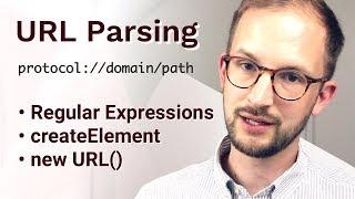 URL Parsing with RegEx, createElement and new URL()