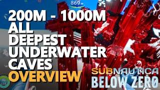 All Deepest Underwater Caves Subnautica Below Zero