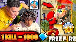 ¡DANIGAMER ME DEJO POBRE!  1000 DIAMANTES X KILL EN FREE FIRE * MEJOR JUGADOR DE PC *