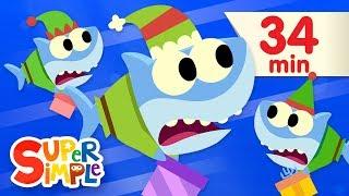 Santa Shark featuring Finny The Shark | Baby Shark Christmas | Super Simple Songs