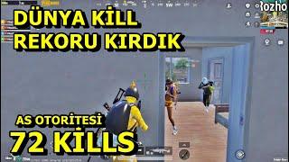 BU REKOR KOLAY KOLAY KIRILAMAZ ! DÜNYA KİLL REKORU 72 ! PUBG MOBİLE