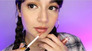 ASMR Lipgloss Application *Exaggerated Mouth Sounds*