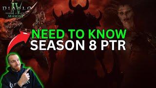 Diablo 4 Season 8 Public Test Realm: Know these first!